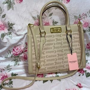 Juicy Couture Large Sandstone Logo Statement Tote